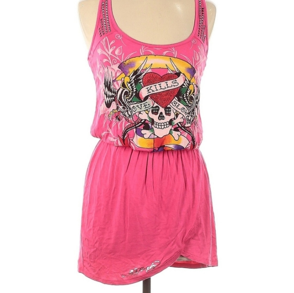 💕Ed Hardy Pink Dress💕